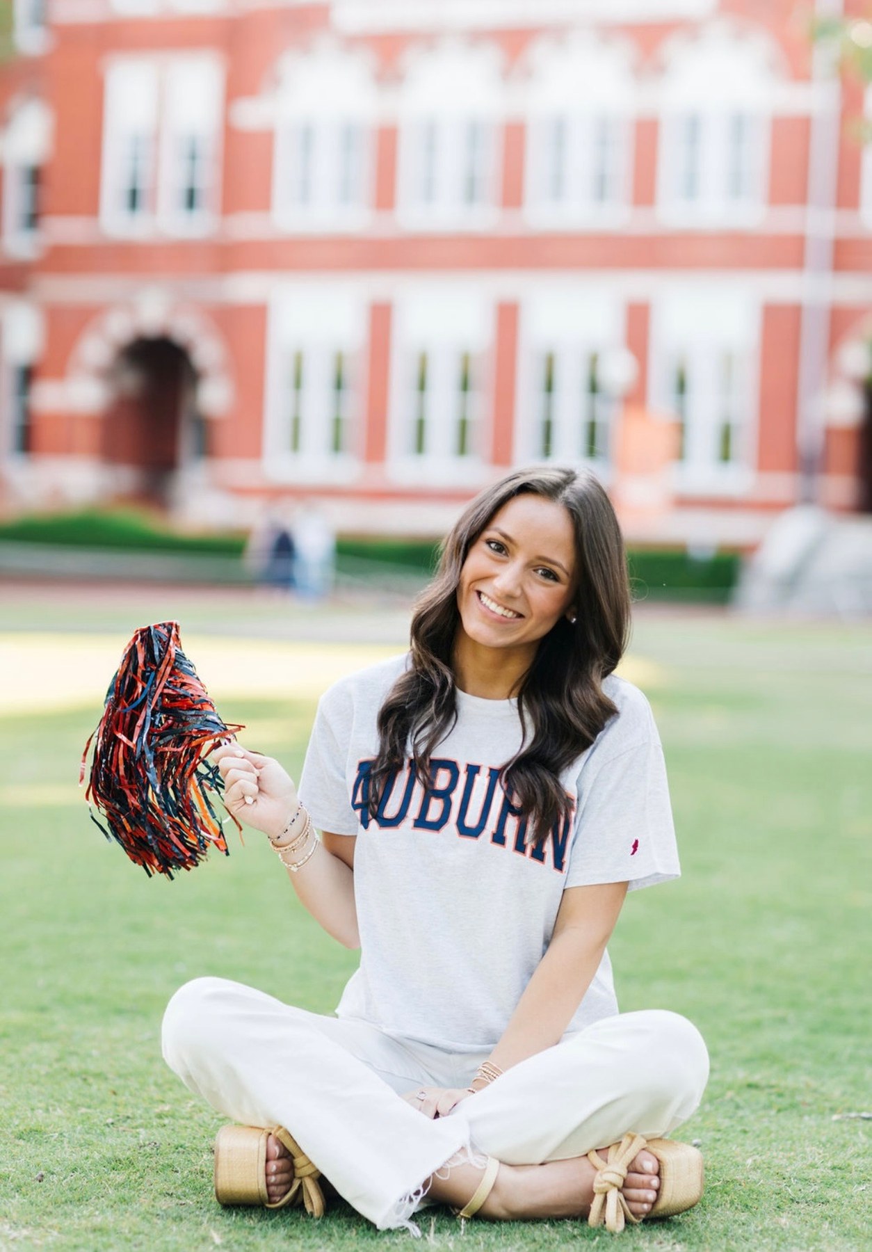 An Auburn student on campus